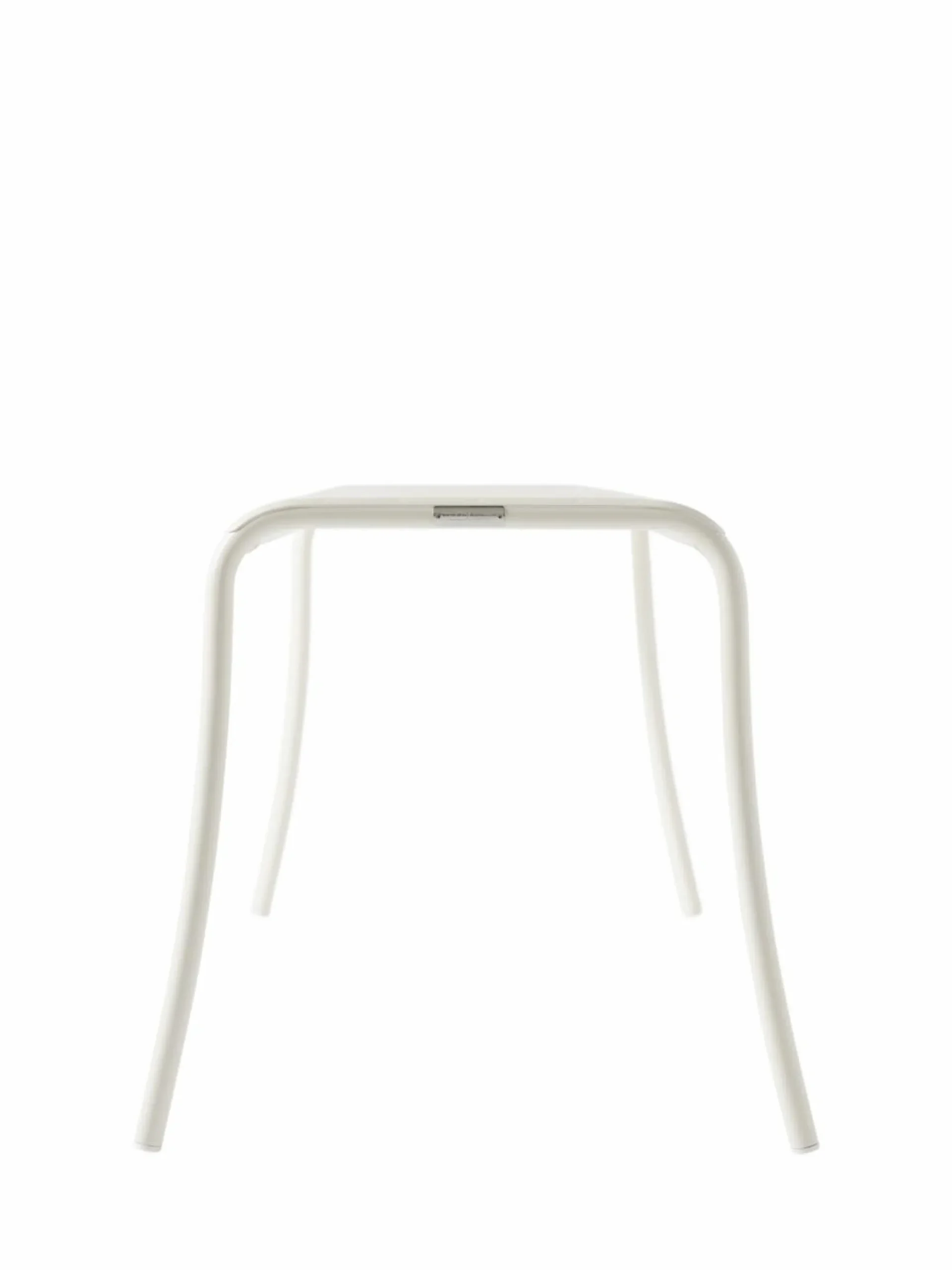 TOLIX Banc lames Patio - Blanc Pur