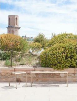 TOLIX Banc lames Patio - Vert Jonc