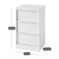 TOLIX Caisson de rangement CC3 - Brun Noir