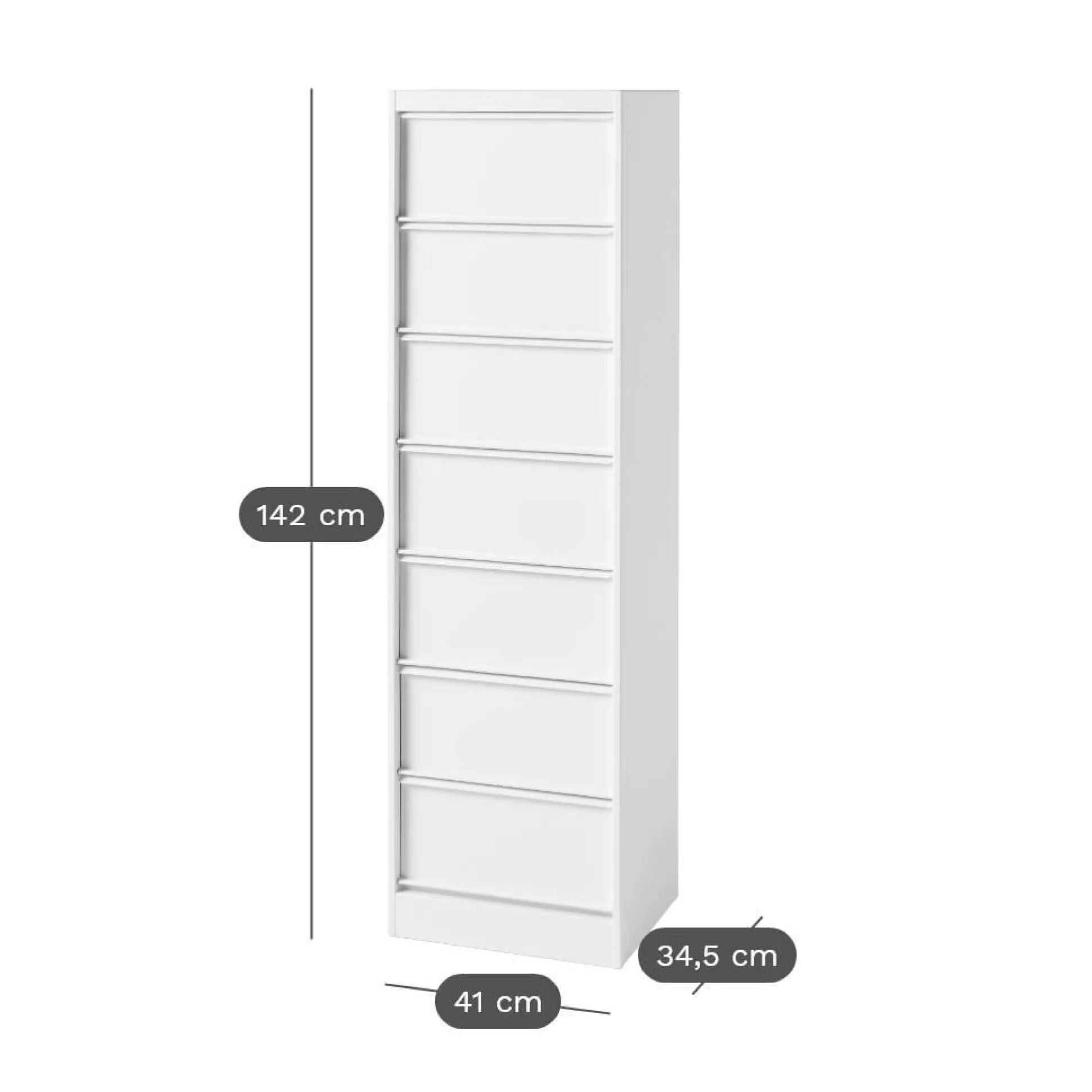 TOLIX Caisson de rangement CC7 - Noir Foncé