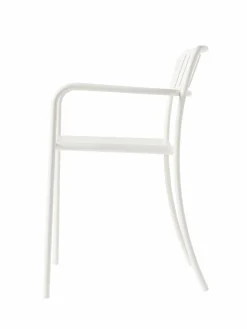 TOLIX Fauteuil lames Patio - Blanc Pur
