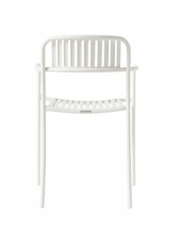 TOLIX Fauteuil lames Patio - Blanc Pur