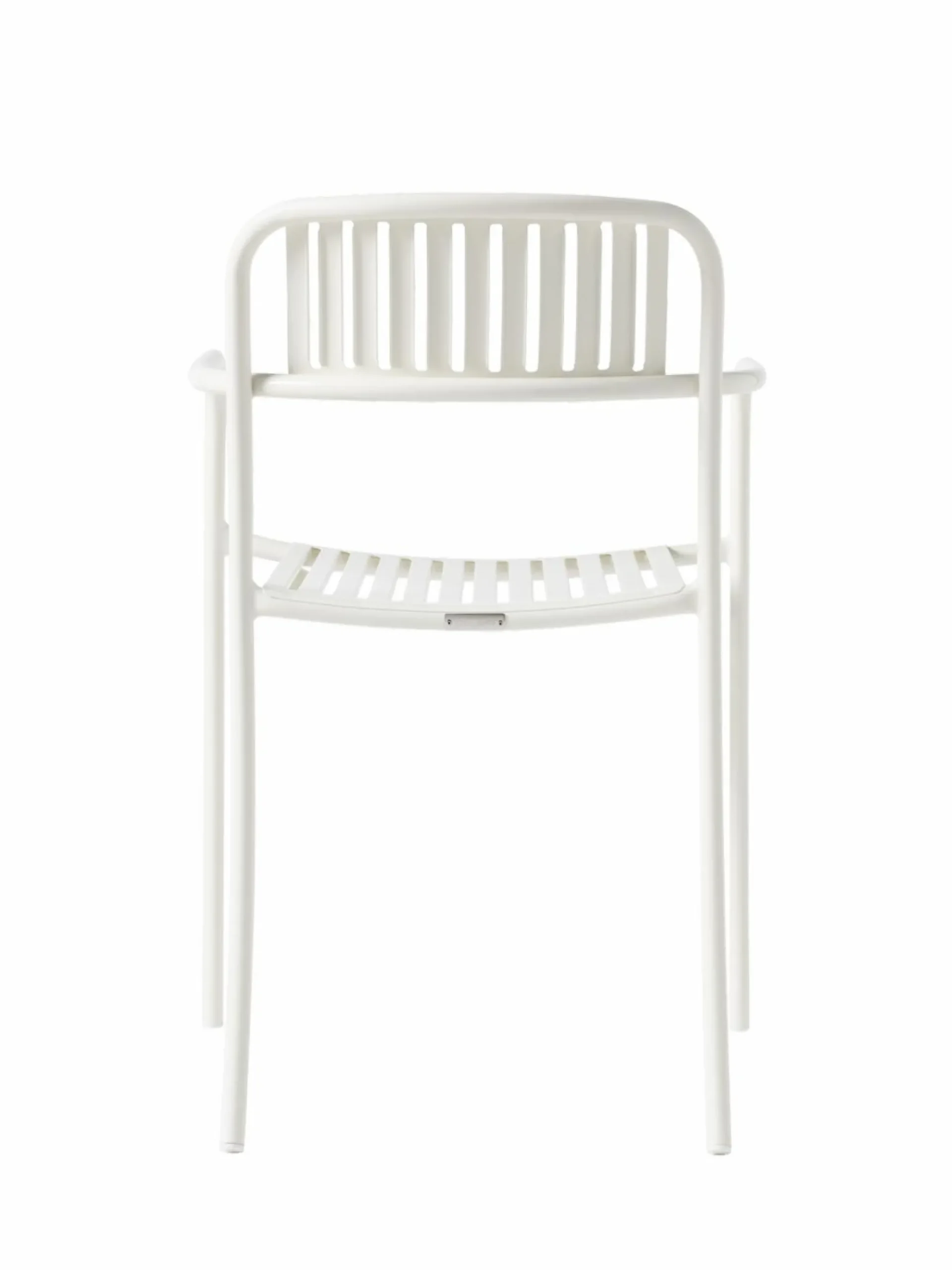 TOLIX Fauteuil lames Patio - Blanc Pur
