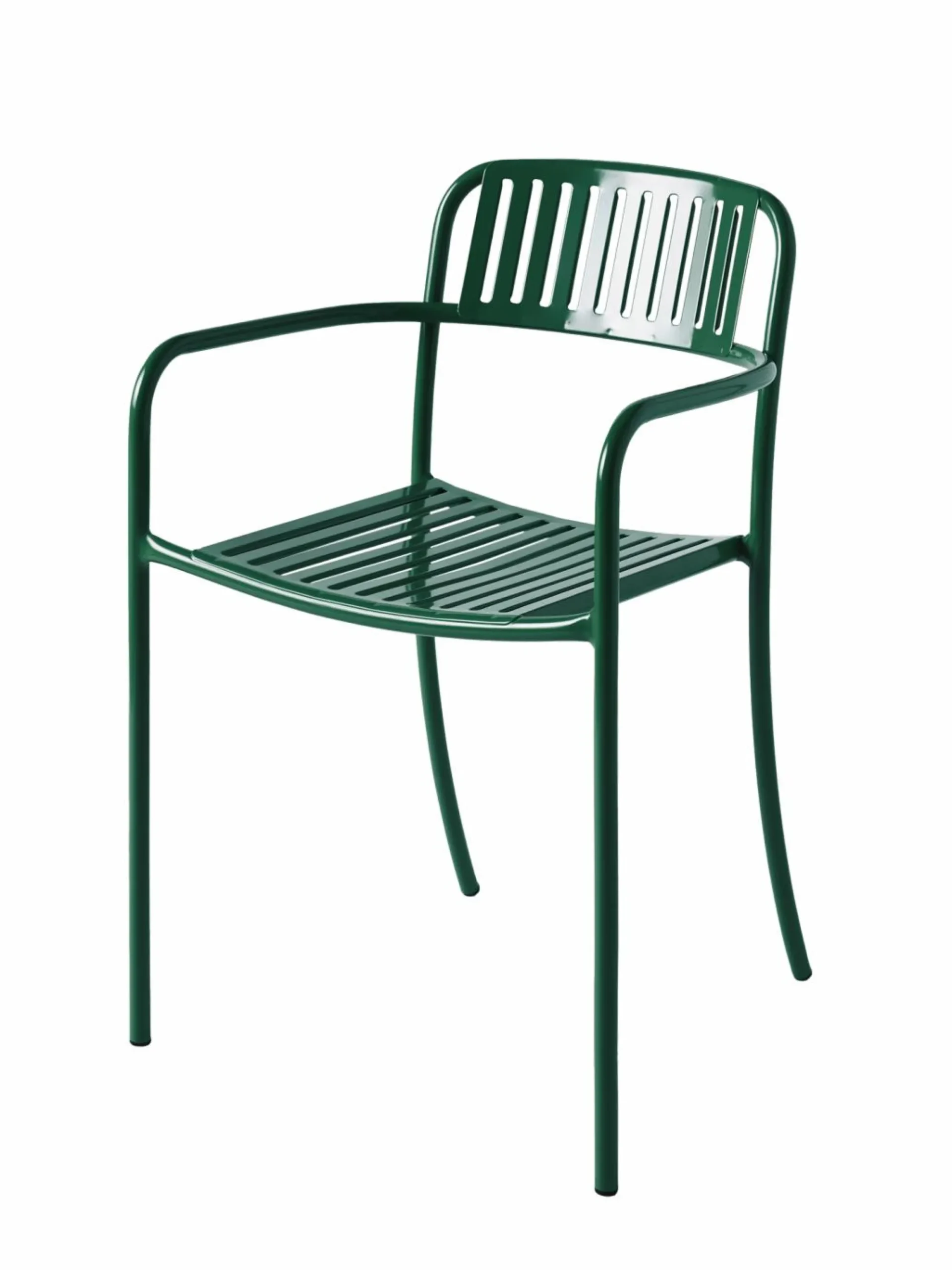TOLIX Fauteuil lames Patio - Vert Mousse