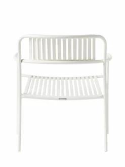 TOLIX Fauteuil lounge lames Patio - Blanc Pur