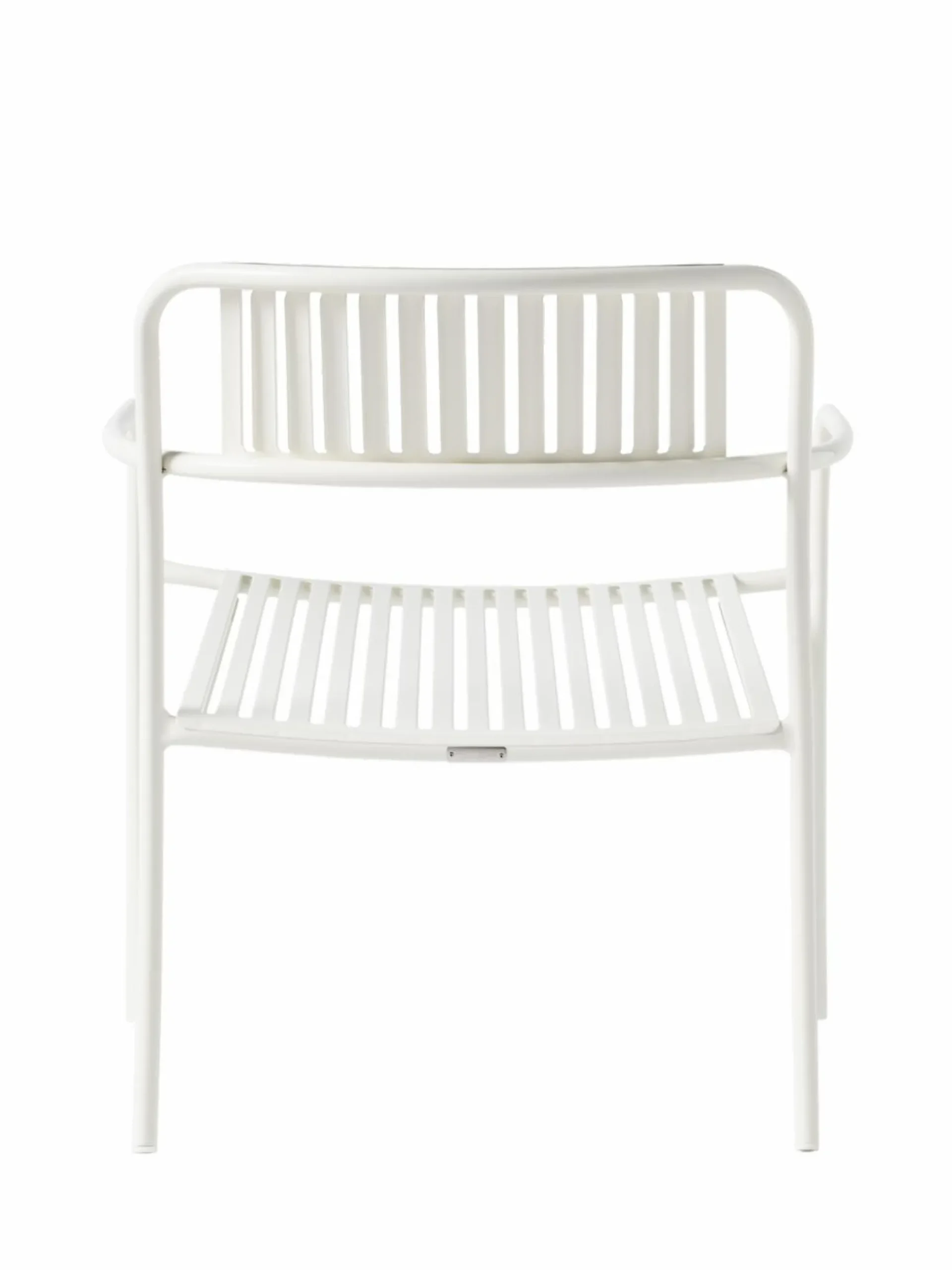TOLIX Fauteuil lounge lames Patio - Blanc Pur