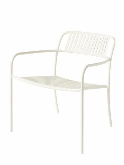 TOLIX Fauteuil lounge lames Patio - Blanc Perlé