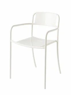 TOLIX Fauteuil plein Patio - Blanc Pur