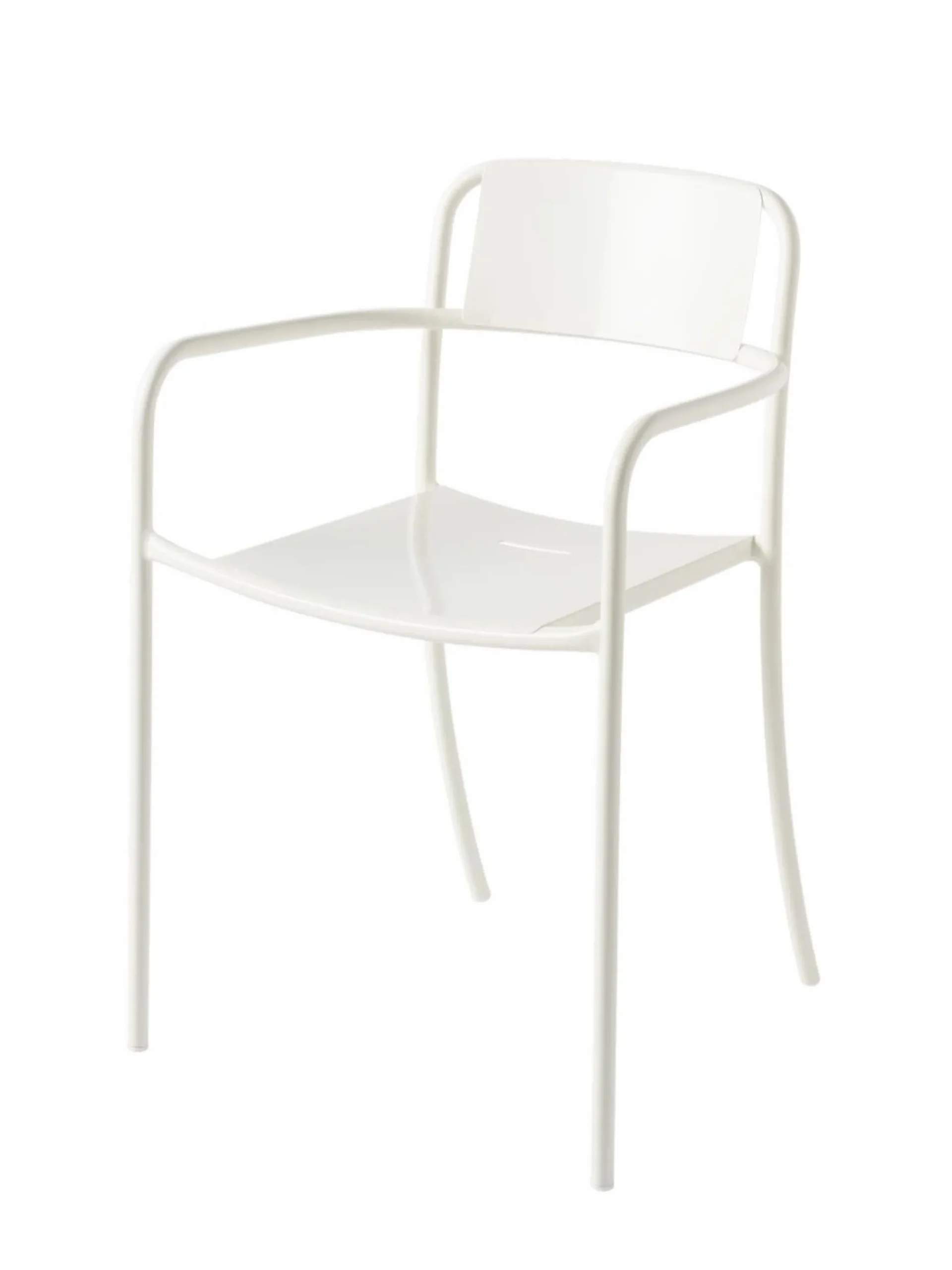 TOLIX Fauteuil plein Patio - Blanc Pur