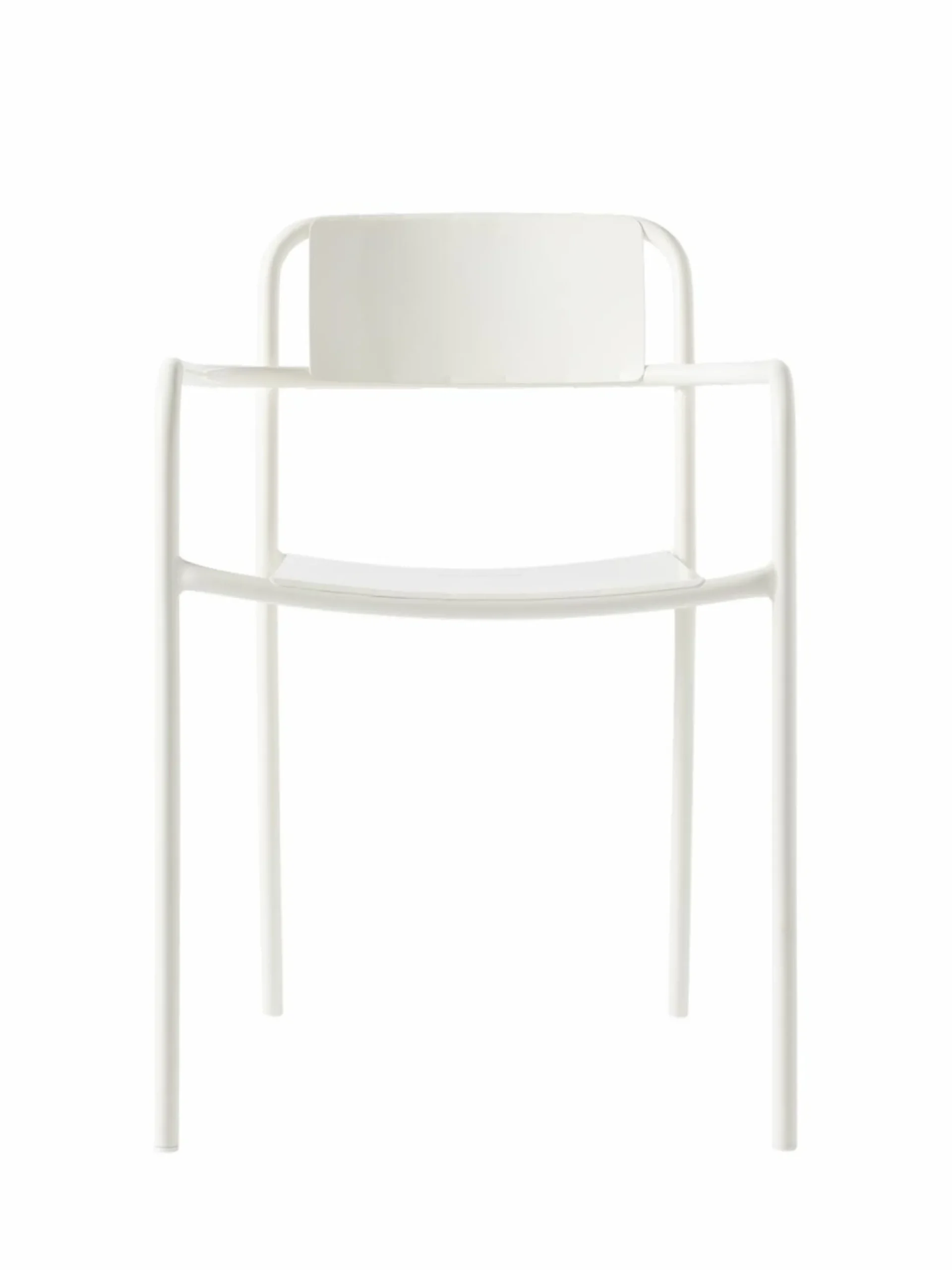 TOLIX Fauteuil plein Patio - Blanc Pur