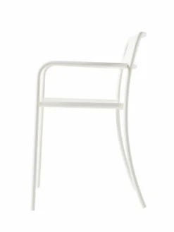 TOLIX Fauteuil plein Patio - Blanc Pur