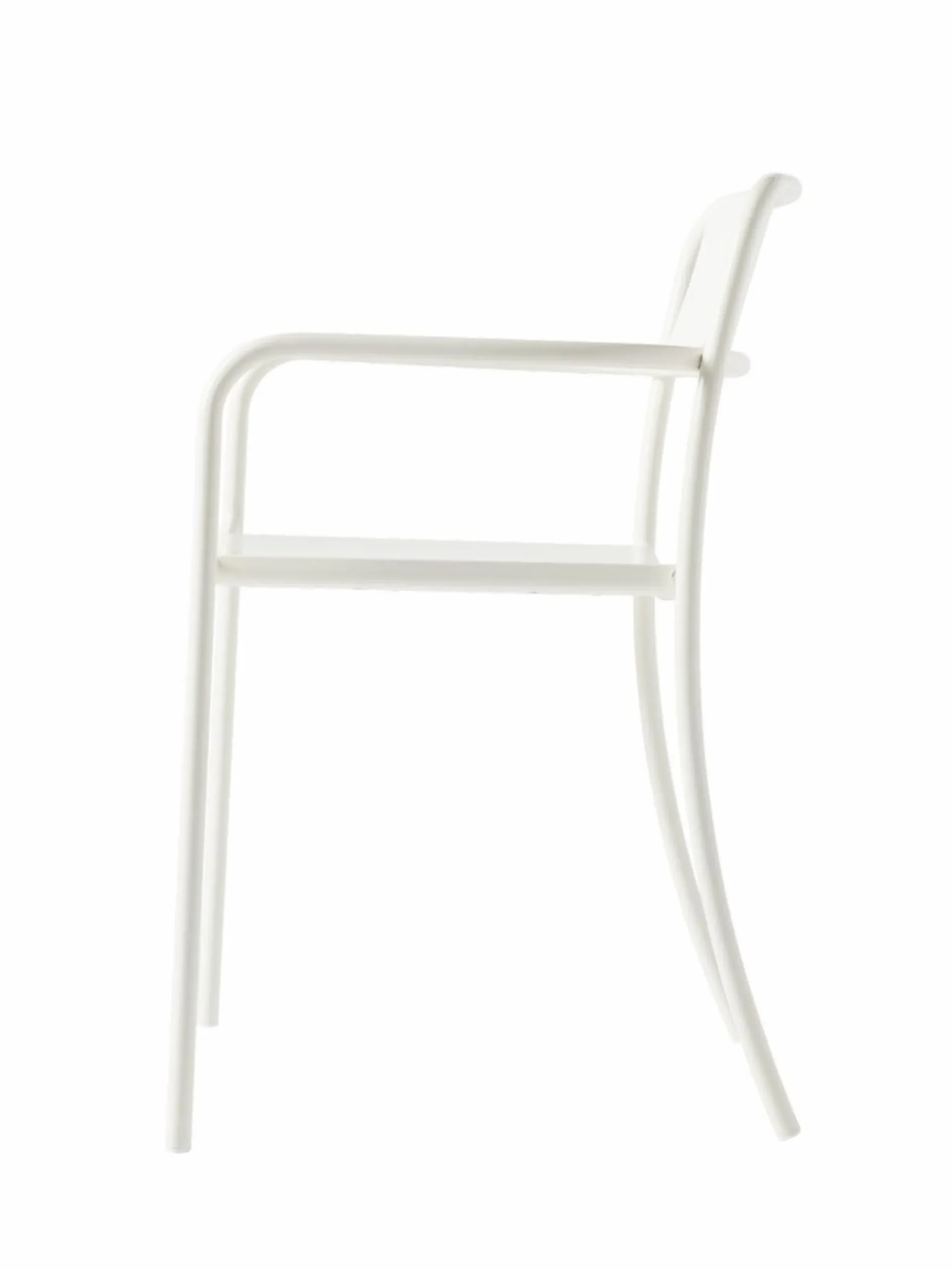 TOLIX Fauteuil plein Patio - Blanc Pur