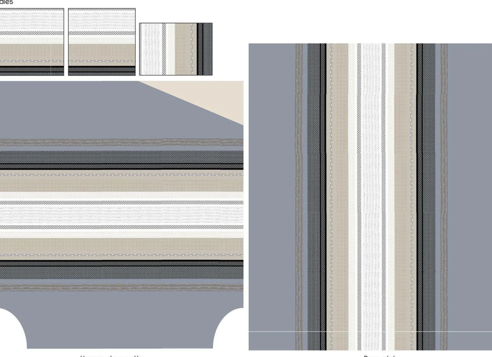 TRADILINGE Housse de couette percale Marlow Acier - 140 x 200 cm