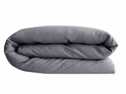 VENT DU SUD Housse de couette lin lavé Salomé - Brume - 140 x 200 cm