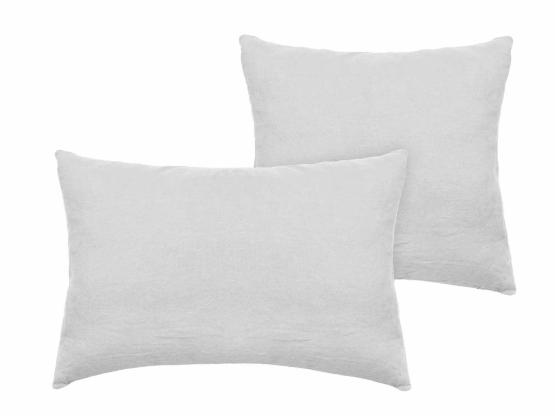 VENT DU SUD Taie d'oreiller lin lavé Salomé - Blanc - Taie d'oreiller 50 x 70 cm