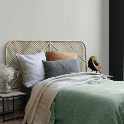 VIVARAISE Housse de couette chanvre Kala - Sauge - 240 x 220 cm