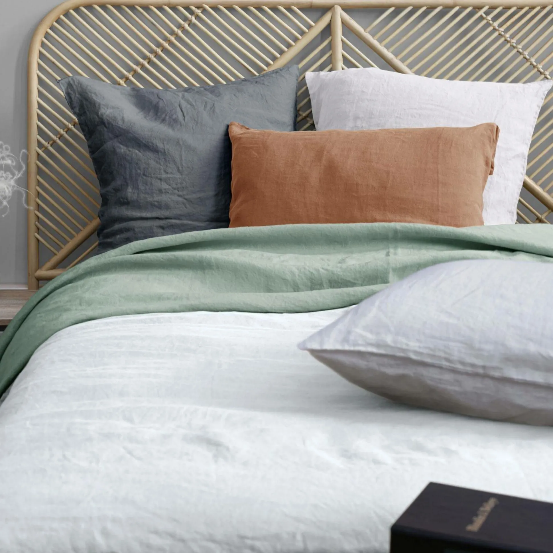 VIVARAISE Taie d'oreiller chanvre Kala - Blanc - Taie d'oreiller 50 x 75 cm