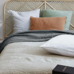 VIVARAISE Taie d'oreiller chanvre Kala - Lin - Taie d'oreiller 50 x 75 cm