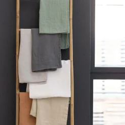 VIVARAISE Taie d'oreiller chanvre Kala - Perle - Taie d'oreiller 65 x 65 cm