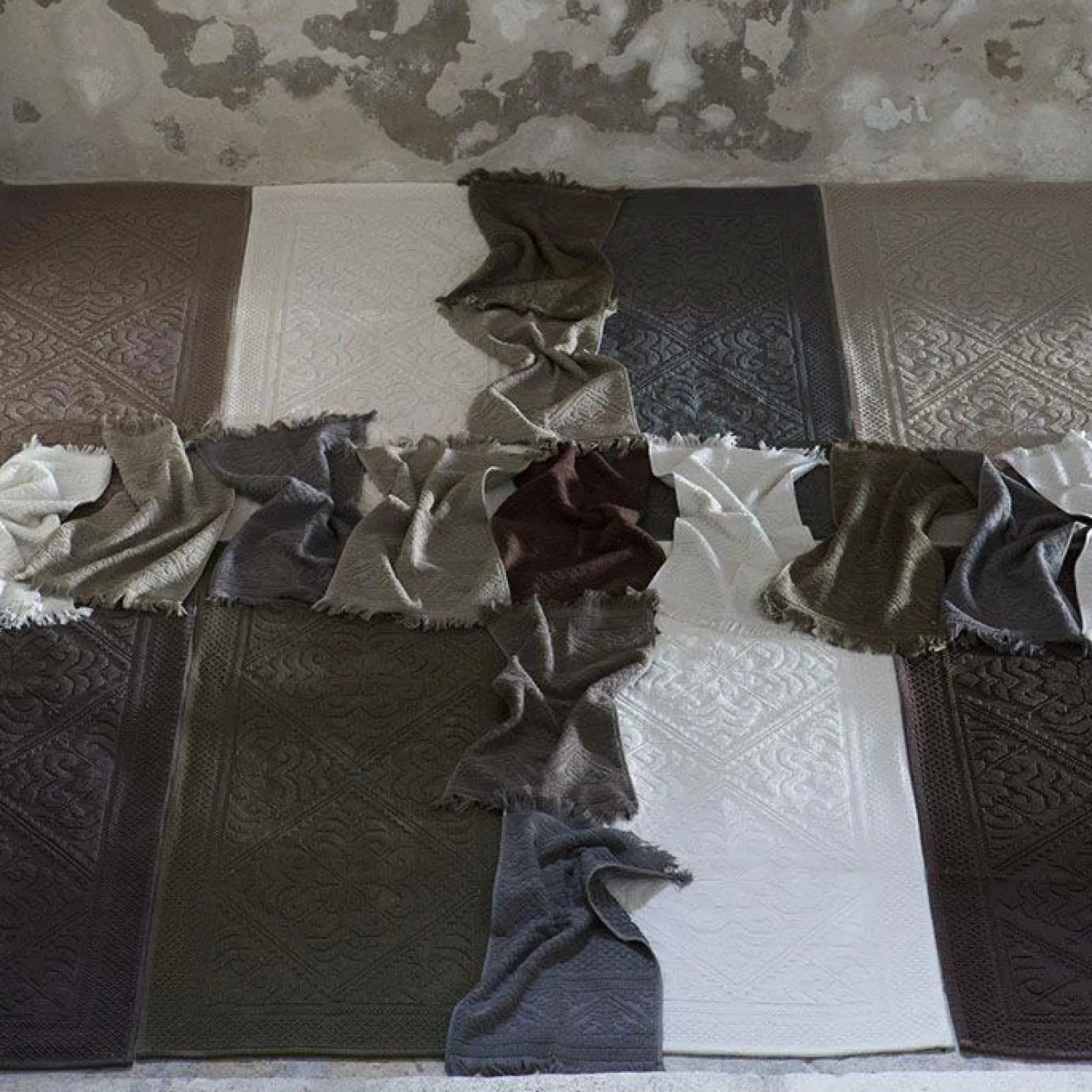 VIVARAISE Tapis de bain Enzo - Thym - 54 x 110 cm